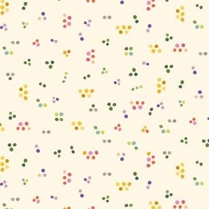 Colorful dot clusters in happy colors (Small)