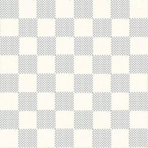 Vintage Check Checker Light Cream