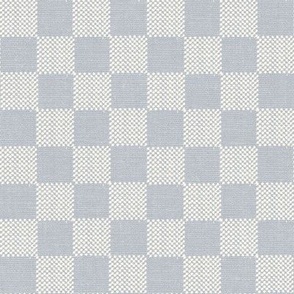 Vintage Check Checker Lavender Grey