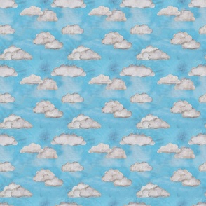 Cloudy Sky Blue Medium