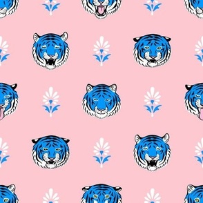 Moods of a Tiger (Pink and Blue)