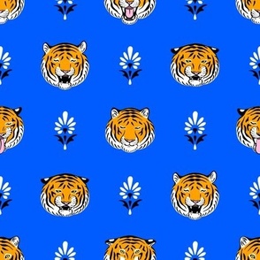 Moods of a Tiger (Cobalt and Marigold)