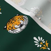 Moods of a Tiger (Dark Green and Marigold)