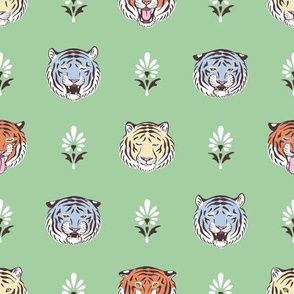 Moods of a Tiger (Sage Green Palette)