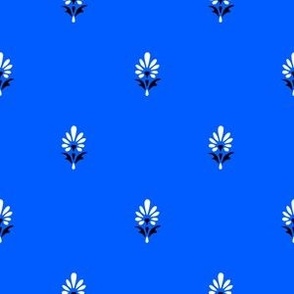 Ditsy Floral Buti Pattern (Cobalt)