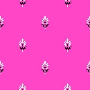 Ditsy Floral Buti Pattern (Magenta)