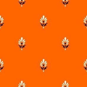 Ditsy Floral Buti Pattern (Orange)