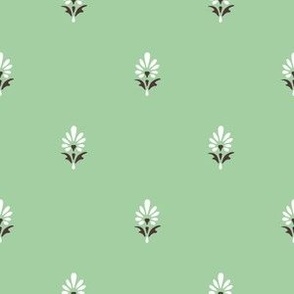 Ditsy Floral Buti Pattern (Sage Green)