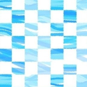 checkboard wave (sea blues)