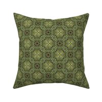 Sage Green and Gold Filigree, medium 