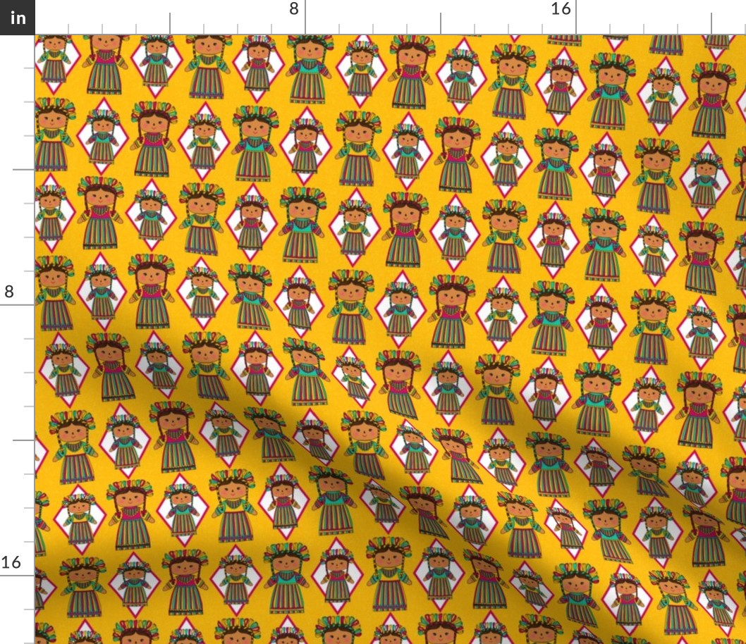 Muneca Pattern Yellow-Sm