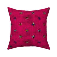 Compass Rose Stars -Red