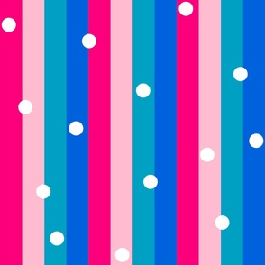 Summer Stripes and Polka Dots (Picnic Blanket)