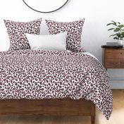 Leopard Spots Print Pattern - Pink Black White