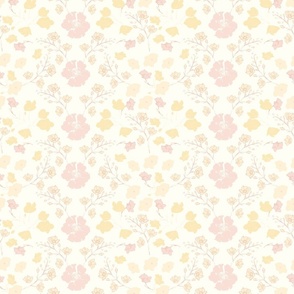 Abby Floral in Cream