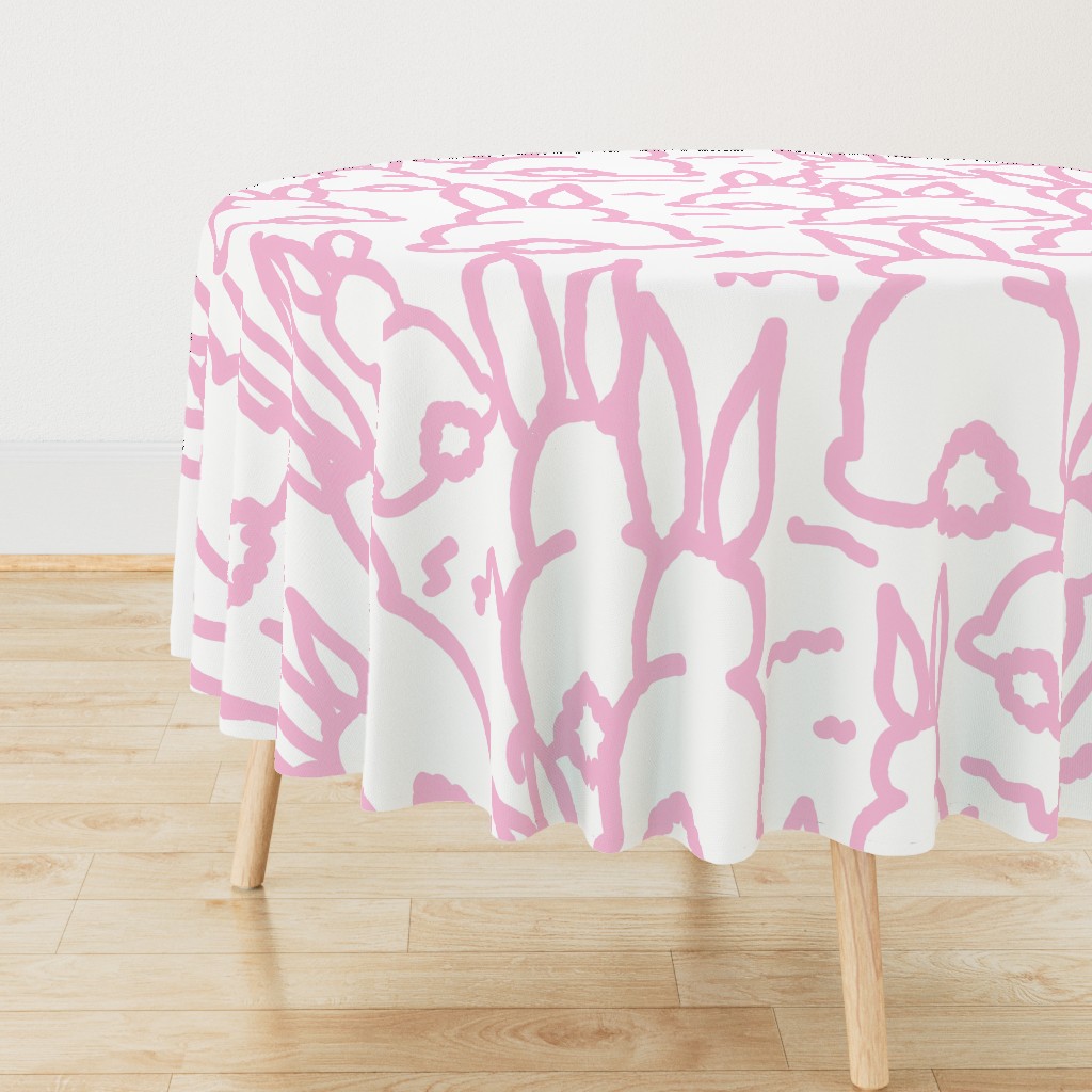 Pink Bunny Fabric Bunny Bottoms