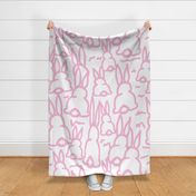 Pink Bunny Fabric Bunny Bottoms