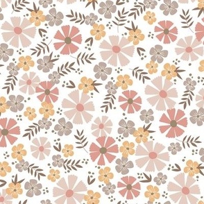 Pinwheel Floral Medium - Soft Blush