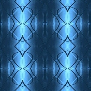 courbes aléatoires en dégradés de bleus