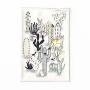 Desert Cacti - Colour pop - Tea towel/Wall Hanging