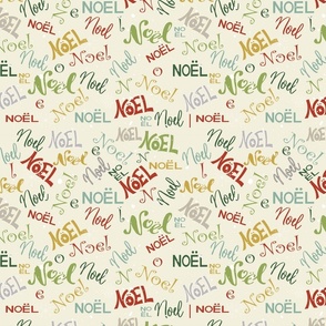 Noel hand lettering neutral background