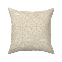 Dotted Fleur Tile Linen Beige