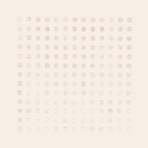 Square Grid Dots - Extra Large Textured Neutral Earth Tones Benjamin Moore Pink Damask Palette Subtle Modern Abstract Geometric