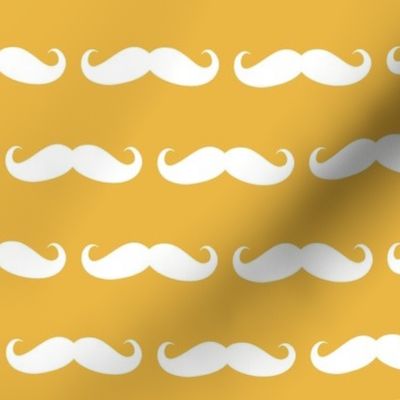 Mustaches on yellow 