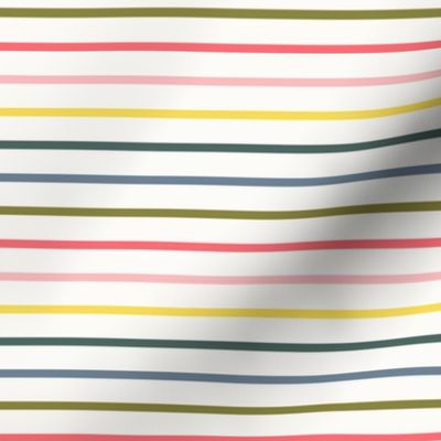Bright Stripes with Pink, Yellow, Green, and Blue