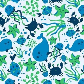 Blue Ocean Animals - Large Scale