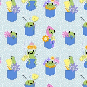 Flowers and Frogs in Pockets