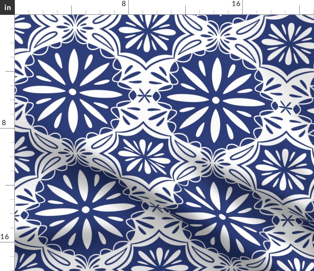 Portuguese tile in blue