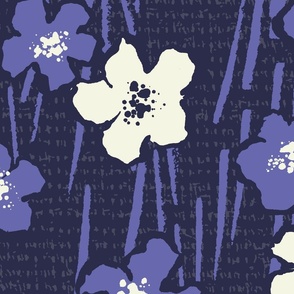 grassy meadow periwinkle navy large scale