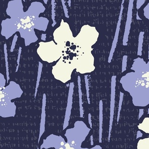 grassy meadow lavender navy large scale