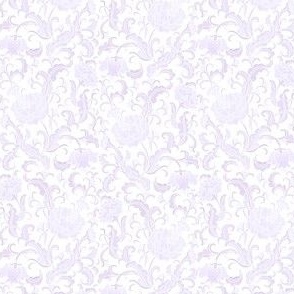 Vintage floral_ sepia pastel lavender