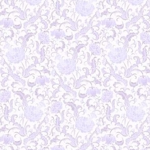 Floral vintage_sepia lavender