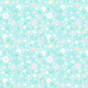 Ditsy floral_ pink ice selestemarine