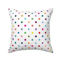 Cheerful happy bright circles polka dots pattern