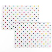 Cheerful happy bright circles polka dots pattern