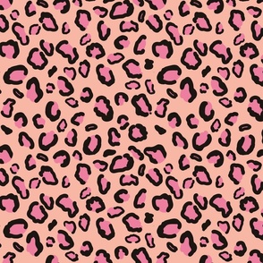 Pink Leopard Spots Print - blush