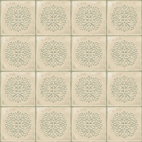 Tuscan tiles wallpaper