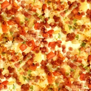 bacon pineapple ranch pizza