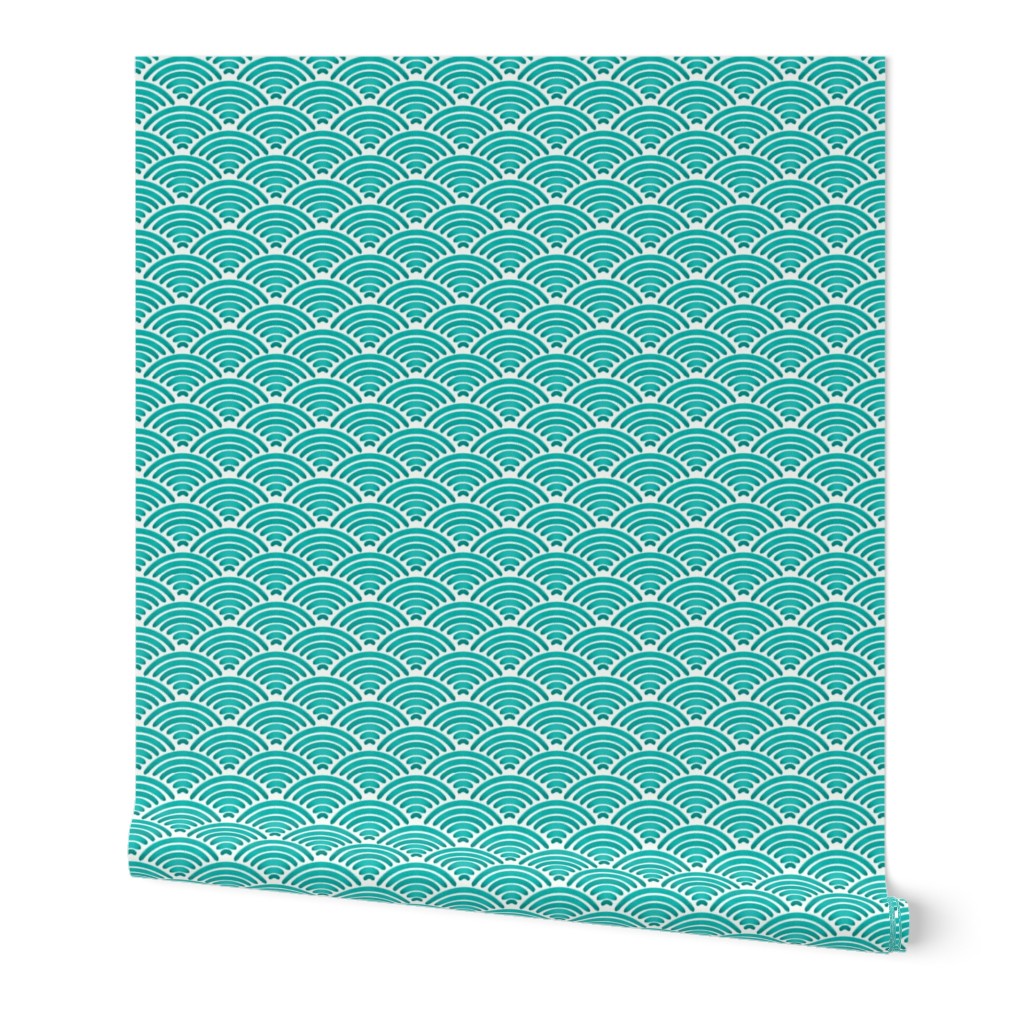 Arcs in teal / large scale