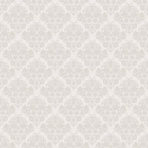 COVID daMASK in Ecru, Dark on Light, Small