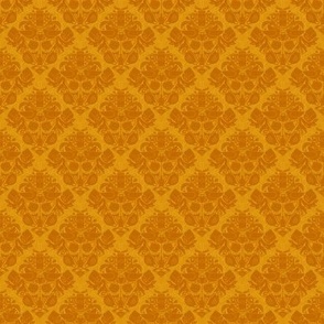 COVID daMASK in Gold, Dark on Light, Small