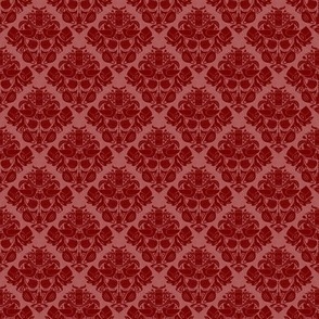COVID daMASK in Red, Dark on Light, Small