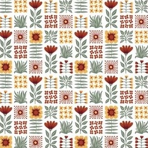 Pattern 0685 - scandinavian doodle flowers