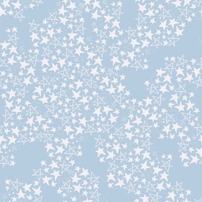 Mono Pastel Stars - Sky Blue