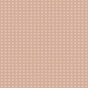 Plotted: Pink Tan & Linen Geometric Dot Small Print