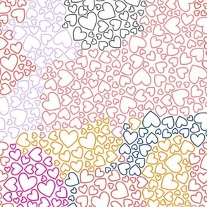 Little colorful hearts random